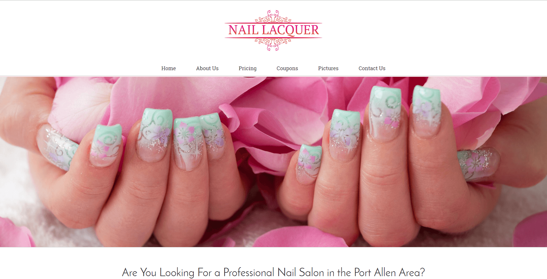 Professional, Clean, and Responsive Website for Nail Salon